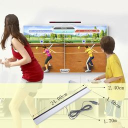 Wii Sensor Bar Original Wii Sensor,IR Signal Ray Sensor Bar Wired Receiver with a Stand,for Nintendo WII/WIIU image 3