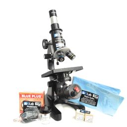 G Lab Compound Student Microscope with LED LAMP,50 Blank N Two Prepared Slides ISO 9001:2015 Certified image 1