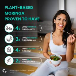 Carbamide Forte Organic Moringa Tablet with 1000mg Moringa Leaves Extract|Moringa Powder Tablets for Immunity, Digestion & Energy|Moringa Leaves Tablets, 1 count, 60 capsules image 5