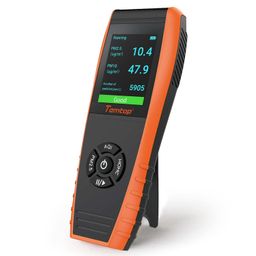 Temtop LKC-1000S+ Air Quality Monitor Formaldehyde Detector, Air Pollution Sensor, Humidity and Temperature Meter Tester with PM2.5/PM10/HCHO/AQI/Particles/TVOC VOC/Histogram image 1