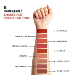 Love Earth Liquid Mousse Lipstick - Spanish Coffee Matte Finish | Lightweight, Non-Sticky, Non-Drying,Transferproof, Waterproof | Lasts Up to 12 hours with Vitamin E and Jojoba Oil - 6ml image 3