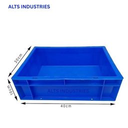 generic Alts Portable Blue Crate 400x300x120 mm Crates - (Blue) - Pack of 3 Pcs image 4