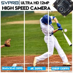 SVPRO - 12MP USB Camera Module, 4K 30fps Lightburn Camera, IMX577 USB Camera, 1080P 120fps High Speed Camera, M12 Manual Focus Lens, UVC Camera for Raspberry Pi Computer, image 2