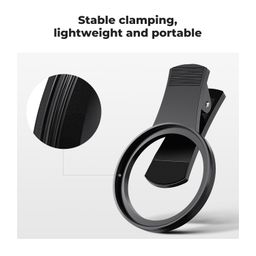 K&F Concept 52mm Clip-on ND2-400 Phone Camera Lens Filter Kit, Adjustable Neutral Density Filter Compatible with iPhone 15 14 13 12 11 image 2