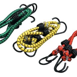 hanumex High Strength Elastic Bungee Shock Cord Cables - Versatile Luggage Tying Rope with Hooks, Set of 2 Multicolored Bungee Cords for Secure and Convenient Fastening and Tying Purposes image 1