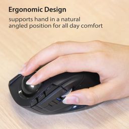ELECOM Wireless trackball mouse For the index finger 8 button tilt function black M-DT2DRBK image 3