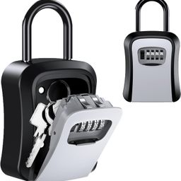 bahunami Combination Key Safe Box | Outdoor Key Lock Box with Code Combination Password Security image 1