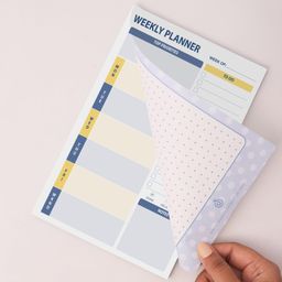 Doodle Weekly To Do List Notepad, Undated Weekly Planner with 50 Tear-Off Planning Sheets, Habit Tracker Pad for Your Tasks and Priorities, Organizing Memo Pad for Office, Home & School|A5 Size|90 GSM image 2