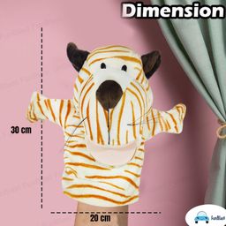 FunBlast Plus Hand Puppet for Kids – Soft Tiger Puppet with Movable Mouth, Storytelling Toy image 2