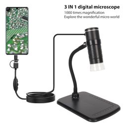Digital Microscope, 50 to 1000x USB Microscope with Stand - 640x480 Handheld USB HD Microscope Camera Compatibile with Mobilephone Pad PC image 3