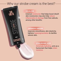 Sotrue Strobe Cream Pink for Face Radiance, Multipurpose Strobe Cream, Dewy Glazed Instant Glow, Highlighter For Face, Boosts Hydration, For All Skin Types, 30g, image 4