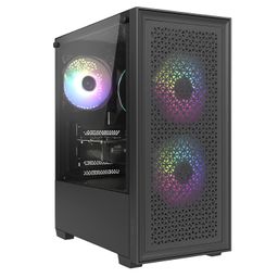 methei Gaming Desktop Computer, (Core i7-3770 3.4 GHz // 16 GB DDR3 RAM // 512 GB SSD // GT 730 4 GB Graphics // RGB Cabinet // Windows 10 // Office 21) image 1