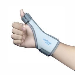 LEEFORD Polyurethane Thumb Splint Support For Right/Left Hands, Carpal Tunnel & Trigger Thumb Support For Pain Relief With Wrist Wrap|Thumb Brace, Allows Hand Movements Grey image 1