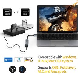Tobo Video Capture Card, Real USB3.0 HDMI to USB C Capture Card, 4K Full 1080P60FPS HD Capture Card, for Windows Mac OS System with Adjust PS4, Switch, Xbox (TD-1023HVC) image 3