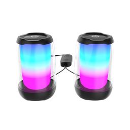 HP Multimedia Speaker DHS-5100, High Power Speaker with Pure and Pleasant Sound Quality; RGB Light Effect; USB Powered; Bluetooth® 5 connectivity Support; Dual Speaker Design image 1