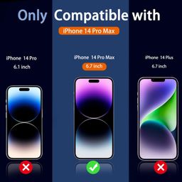 OpenTech Privacy Tempered Glass Screen Protector Compatible For Iphone 14 Pro Max (6.7 Inches) With Edge To Edge Coverage And Easy Installation Kit for Smartphone image 2