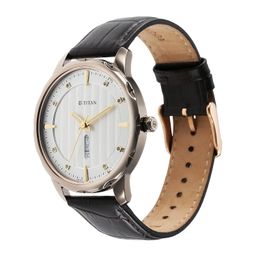 titan Regalia Opulent Analog with Day and Date White Dial Watch for Men-NS1875QL01/NT1875QL01 image 5