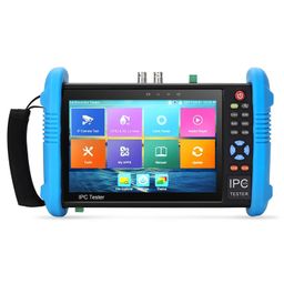 Koolertron Upgraded 7 inch IPS Touch Screen H.265 4K IPC-9800 Plus IP Camera Tester CCTV CVBS Analog Tester Built in WiFi with POE/WIFI/8G TF Card/HDMI Output/RJ45 TDR/Dual Window Test/Firmware image 1