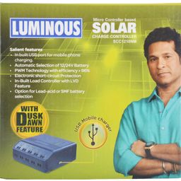 Luminous AS03 Plastic Solar Charge Controller (10A, Blue) image 4