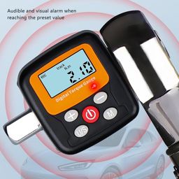 Digital Display Torsion Meter,High Accuracy Torsion Gauge 1/2 Connector 6 to 200N.m Digital Torsion Adapter with Light Sound Alarm image 4