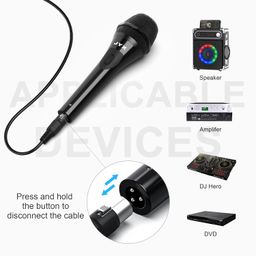 JYX Wired Karaoke Microphone Dynamic Vocal Detachable Cord with ON/Off Switch Handheld Microphone for Singing, Party, PA System,AMP,Mixer image 5