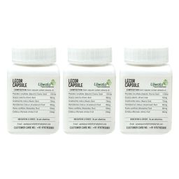 ujwala ayurvedashram Lecor Capsule Pack of 3 (60 Cap) | Ayurvedic Medicine for Vitiligo | Leukoderma Treatment | Need to use with Combination of Livcon Capsule and Lecor Oil | image 3