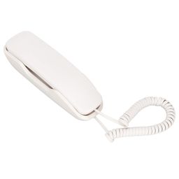 cabe Retro Wall Phone, Energy-Saving Retro Style Multi-Function Button Design, Prevent The Office Wall Phone from Sliding with Mounting Hole in The Office (White) image 5