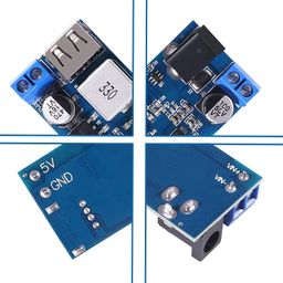 REES52 2Pcs Buck Converter Module 12v to 5v 5A USB Voltage Regulator DC 9V-36V Step Down to USB 5V Transformer Dual Output Voltage Regulator Board for Phone Fast Charging image 4