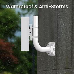 Universal Wireless Bridge Bracket Mount, Outdoor Wireless Bridge Bracket Mount, Pole Mount for Point-to-Point AP Access, Adjustable Bracket for Wall, Eave or Roof Mounting(2 Pack) image 4