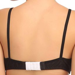 begorgeous Women's 2 Hooks - 3 Eye Bra Hook Extender with Extra Elastic (Black, White, Beige) -Combo of 3 image 2