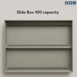 Bos Medicare Surgical Slide Storage Box – 100 Capacity, Premium Quality for Microscope Glass Slides | Ideal for Laboratory Use | Educational & Research Use | blank microscope slides | Medical Usages image 3