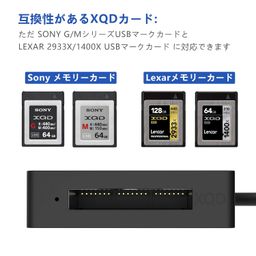 cateck Upgraded Version 5Gpbs Super Speed USB 3.0 XQD Memory Card Reader Compatible with Sony G/M Series USB Mark XQD Card, Lexar 2933x/1400x USB Mark XQD Card, Support Windows/Mac image 2