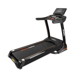 AGARO Mars Motorized Foldable Treadmill, AC Power 4HP (6HP Peak), Max User Weight 140Kg, Max Speed 18Km/Hr, 15 Level of Auto Inclination, Free Online Assistance for Installation,Black image 1