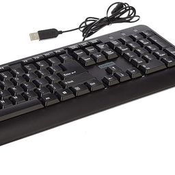 Lenovo 160 Keyboard & Mouse Wired Combo | Waterproof Exoskeleton | Splash Proof Keys | 1600 DPI Full Size Mouse | Non-Slip Scroll Wheel | Adjustable Keyboard Stand | 3 Yr Warranty image 1