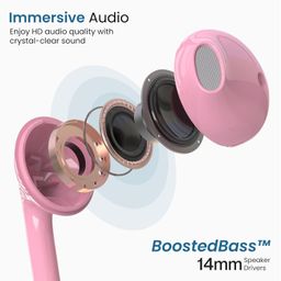 Ambrane Wired in Ear Earphones with in-line Mic for Clear Calling, 14mm Dynamic Drivers for BoostedBass, 3.5mm Jack, Multi-Functional Controller (Stringz 38 Lite, Green) image 3