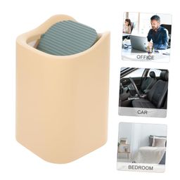 Zerodeko Desktop Trash Can Trash Recycling Containers Tiny Trash Can Decorative Trash Can Mini Desktop Dumpster Mini Dumpster for Desk Car Trash Bin Office Nordic Small Wastebasket Plastic image 4