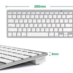 mak world MaK WOrLD® Ultrathin Wireless Bluetooth Keyboard for iPad/iMac/iPhone/Android Phones/Samsung Galaxy Tab and Other Tablets & Bluetooth Enable Devices image 4