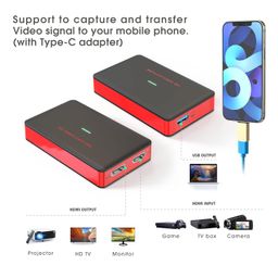 DIGITNOW USB3.0 HDMI Video Capture Card,1080P 60FPS HD Game Recorder Cam Link with HDMI Passthrough Live Streaming Recording Work with Xbox PS5 PS4 Swtich, Red, 3.66*2.16*0.59 in, BR140 image 3