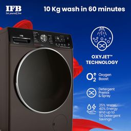 IFB 10 Kg 5 Star AI Eco Inverter Fully Automatic Front Load Washing Machines with Wifi (Executive Plus MXC 1014, 2023 Model, Mocha, Oxyjet™ 9 Swirl Wash, 4 Years Comprehensive Warranty) image 4