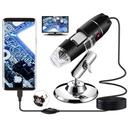 USB Digital Microscope, Bysameyee Handheld 40X-1000X Magnification Endoscope, 8 LED Mini Video Camera for Windows 7/8/10 Mac Linux Android (with OTG) (Digital Microscope) image 1