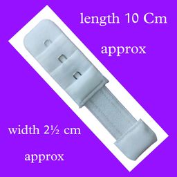 homry Dolly Plus Bra Extender 3×1 Hook Extender with Elastic (White, 6) image 4