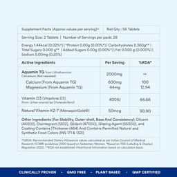 Origins Nutra Bone Strength supplement with Calcium+Vitamin D3+K2-7 for Stronger Bones 56 Capsules image 5