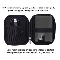 Saco External Hard Disk Pouch Cover for Cablet External Portable USB 3.0 to SATA Transparent Hard Drive Max 6TB Hard Disk case (Maximum Size fits Upto 12.5 x 9.2 cm) - Blue image 4