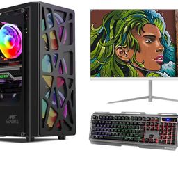 krynorcxy Gaming Desktop Assembled Core i5 3470/ 22inch Monitor| PC for Home & Business, Gaming and Editing (16 GB DDR3 Ram/SSD/4GB Graphic CardGT-730 /WiFi/Windows 10 Pro (256GB SSD/1TB HDD) image 1