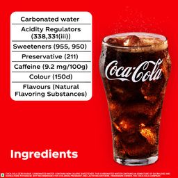 Coca-Cola Coke Zero Sugar Cold drink | Soft Drink with No Calories | Zero Sugar Drink | Recyclable Can, 300 ml (Pack of 12) image 5