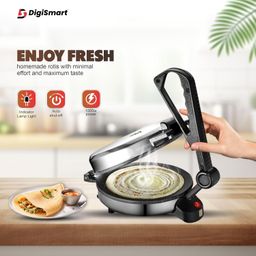 DIGISMART Electric Roti Maker Automatic | Complete Roti/Chapati/Khakra Maker for Home | Super smooth Non-Stick Coating | Cool Touch Handle | Fast Heating come with 1 Year Warranty image 3