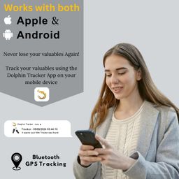 tag8 Dolphin Mini tiniest Compact ble Tracker | Key Tracker, Bag GPS Locator, Remote Finder, Toy Tracker|Android & iOS | Separation Alert, Ring to find, Locate on map| Battery & Charger Included image 5