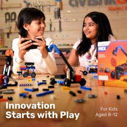 Avishkaar Mex 5-In-1 Diy Robotics Starter Kit, Robot Toys For Kids Aged 8-12, Building & Construction Set With 100+ Parts, Learning & Educational Stem Kit, Made In India, Multicolor image 2
