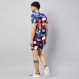 Chrome & Coral Stylish Coord Set: Printed Design with Dual Pockets For Men image 2