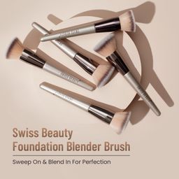 Swiss Beauty Foundation Blender Brush for Makeup | Synthetic Fibres | Easy Blending image 2